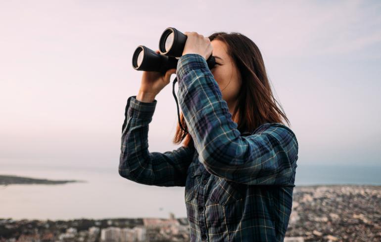 main of There's Nothing Like Binoculars For Looking Into The Distance